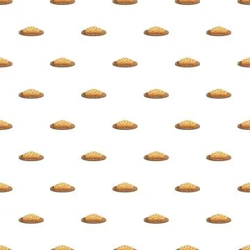 Khachapuri cheese bread pattern seamless background Иллюстрация