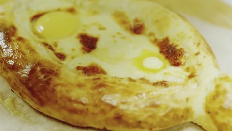 Khachapuri in slow motion Stock Footage 82043081