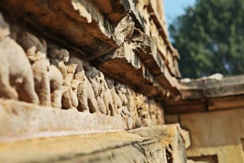 Khajuraho relief Stock Photos