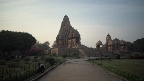 Khajuraho Temple 2 Stock Footage 111388523