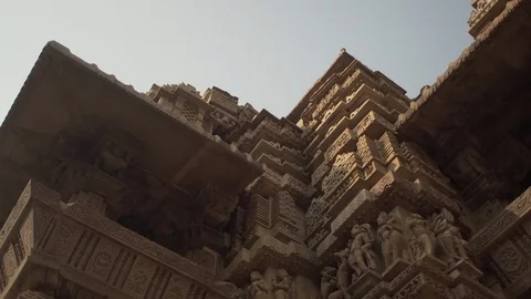 Khajuraho temple Stock Footage 111387353