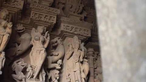 Khajuraho temple Stock Footage 111387478