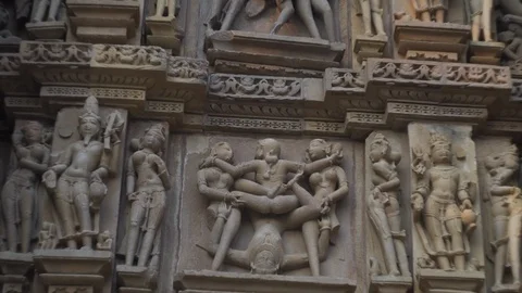 Khajuraho temple Stock Footage 111387895