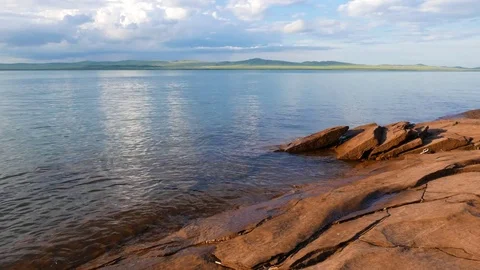 Khakasiya - Lake Shira Stock Footage