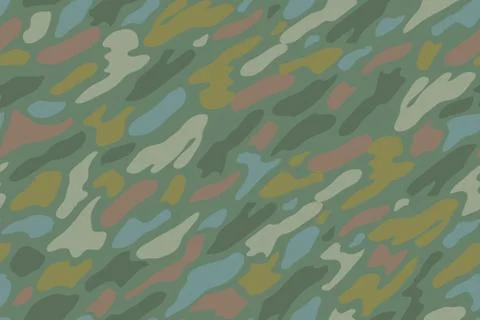 Khaki camouflage repeat seamless pattern Stock Illustration