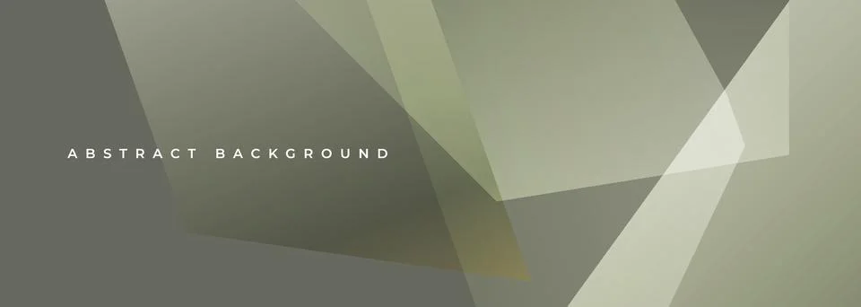 Khaki colored vector corporate presentation background. Modern geometric olive Stock Illustration