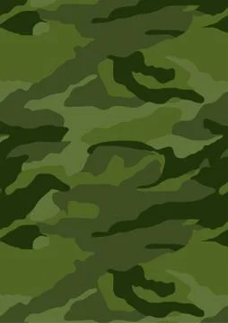 Khaki forest camouflage repeat pattern background Stock Illustration