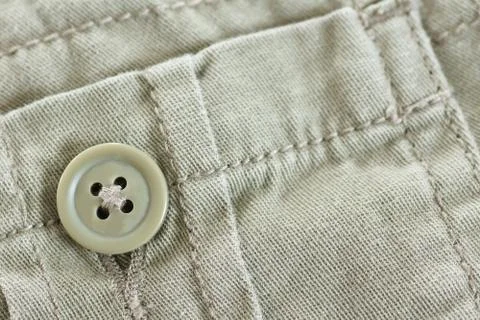 Khaki pocket with button Stock Photos