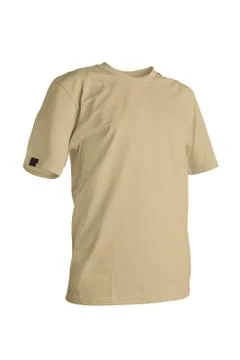 Khaki t-shirt Fotos de archivo