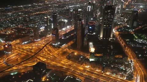 From Khalifa 6 pseudo schwenk Stock Footage 12482669