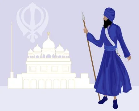Khalsa sikh Stock Illustration