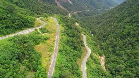 Khanh Le Pass seen from above is beautiful and majestic Stock Footage 226479933