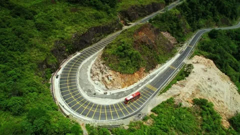 Khanh Le Pass seen from above is beautiful and majestic Stock Footage 226480472