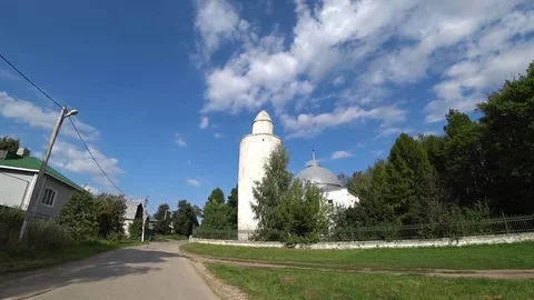 Khan's mosque in Kasimov, approximation Stock Footage 81664289