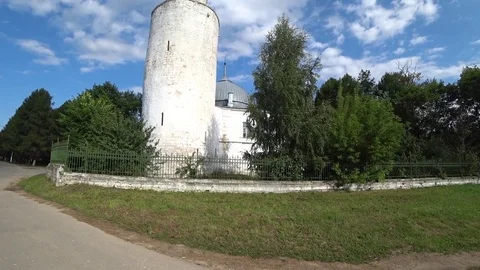 Khan's mosque in Kasimov, wide angle Stock Footage 81663591