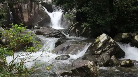 Khao Cha Mao Waterfall Stock Footage 68415187