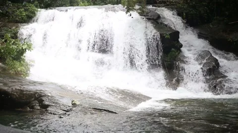 Khao Cha Mao Waterfall Stock Footage 68415286