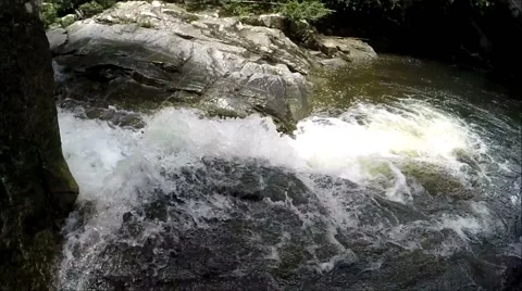 Khao Cha Mao Waterfall in Rayong Thailand Stock Footage 65511986