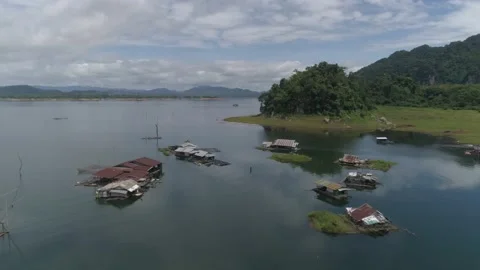 Khao Leam PomPee Drone18 Video stock 152960749