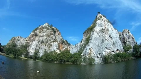 Khao Ngu (snake mountain) Stone Park, Thailand4 Vídeo Stock 249977444