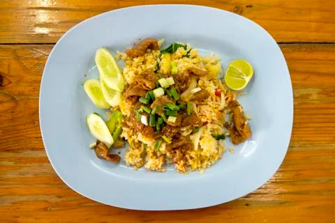 Khao Pad Moo Stock Photos