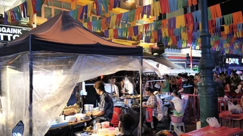 Khaosan Road Stock Footage 277283174