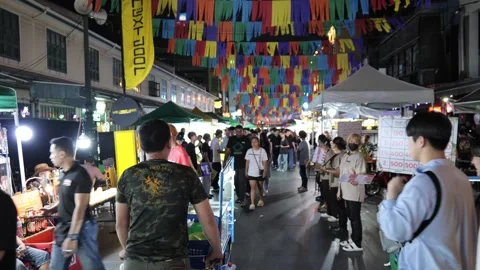 Khaosan Road Stock Footage 277283221
