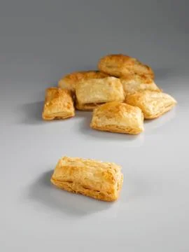 Khari biscuits on gray background Foto stock