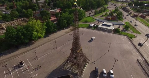 Kharkiv, eiffel tower Stock Footage 152341991