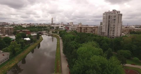 Kharkov from a height Stock Footage 151852631