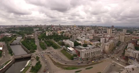 Kharkov from a height Stock Footage 151855771