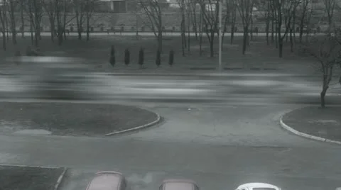 Kharkov street timelapse Stock Footage 10849087