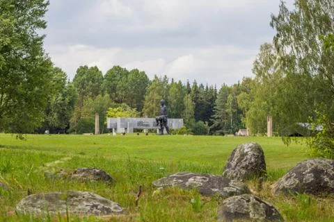 KHATYN, BELARUS Memorial complex Stock Photos