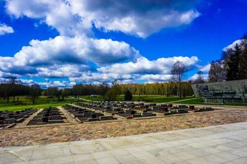 Khatyn Memorial Complex Grave Monuments Stock Photos
