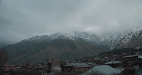 Khazbegi Timelapse 3 Stock Footage 254393763