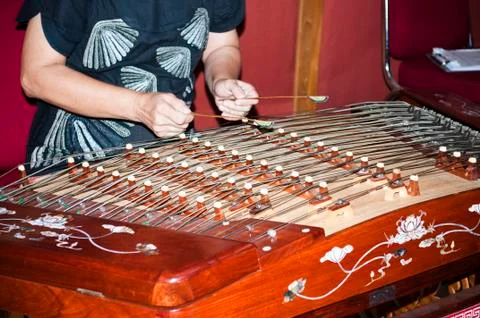 Khim hammered dulcimer Stock Photos