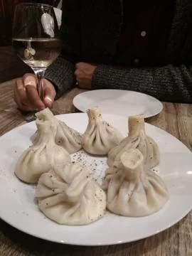 Khinkali Foto stock
