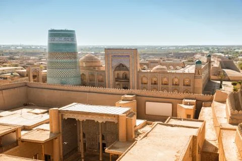 Khiva top view Stock Photos