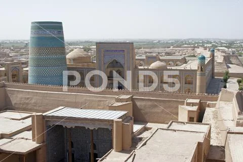 Khiva, Uzbekistan, Central Asia Stock Photos