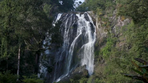 Khlong Lan Waterfall, Khlong Lan National Park, Kamphaeng Phet, in Thailand Stock Footage 264939129