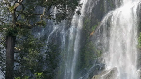Khlong Lan Waterfall, Khlong Lan National Park, Kamphaeng Phet, in Thailand Stock Footage 264939308