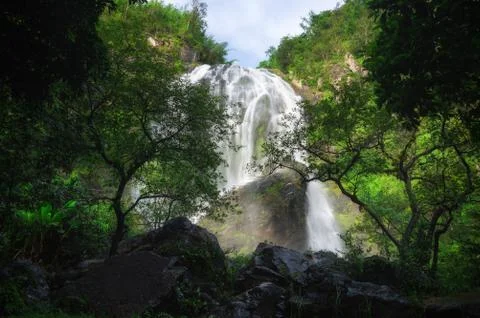 Khlong Lan Waterfall. Stock-Fotos