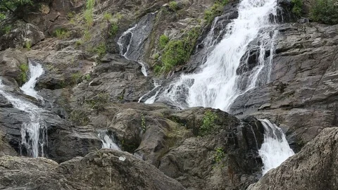 Khlong Nam Lai waterfall   Stock Footage 101051131
