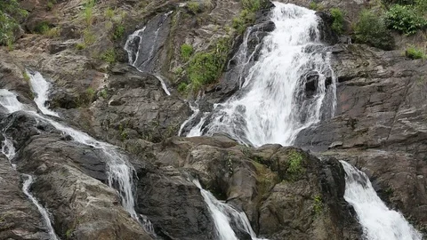 Khlong Nam Lai waterfall  Stock Footage 101051171