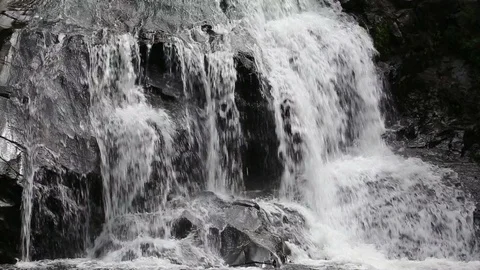 Khlong Nam Lai waterfall   Stock Footage 101051208