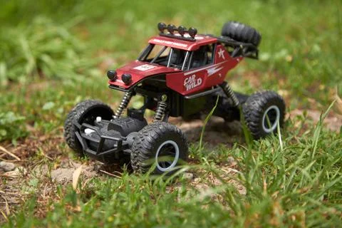 Khmelnytskyi, Ukraine - June 5 2023 - Children's radio-controlled car model on Stock Photos