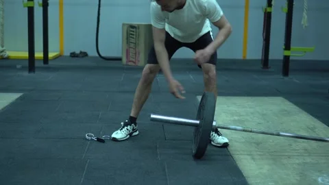 KHMELNYTSKYI, UKRAINE - MAY 9, 2020: Close-up on Hands: Sportsman Puts Stock Footage 131329873
