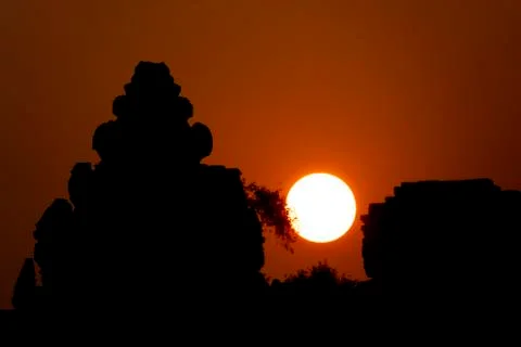Khmer architecture. Stock Photos