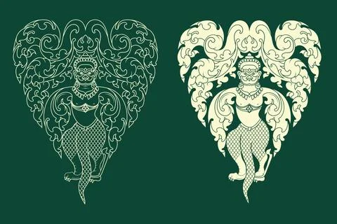 Khmer Art Elements, Vector illustrator design Stock Illustration