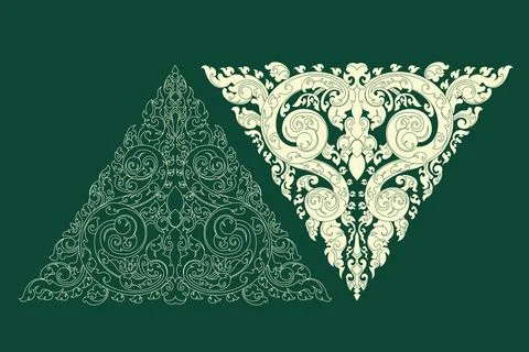 Khmer Art Elements, Vector illustrator design Stock Illustration
